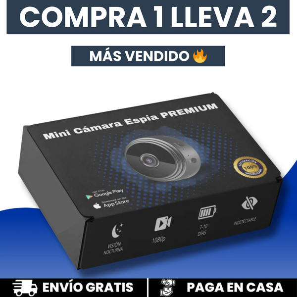 [COMPRE 1 Y RECIBA 2] Mini Cámara Espía PRO 1080P ULTRA HD - ¡OFERTA LIMITADA 🚨!