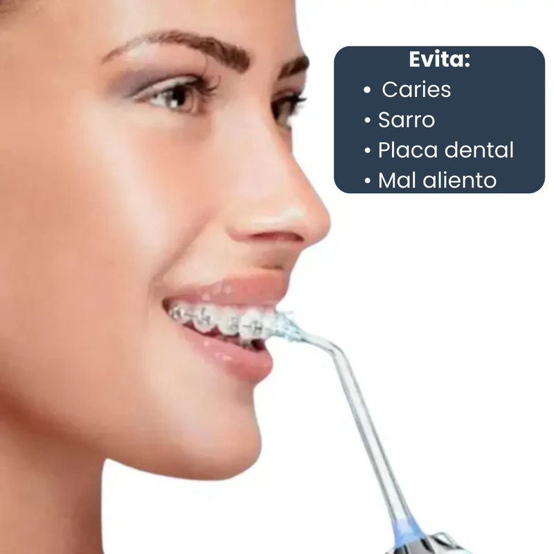 Irrigador Bucal Portatil Recargable + Kit de Boquillas GRATIS [SOLO POR HOY 🚨]