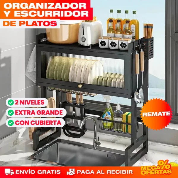 Escurridor De Platos Con Almacenamiento - ULTIMAS UNIDADES EN STOCK 🚨
